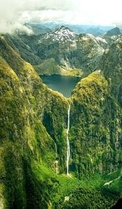 Wodospad Sutherland Falls, Nowa Zelandia